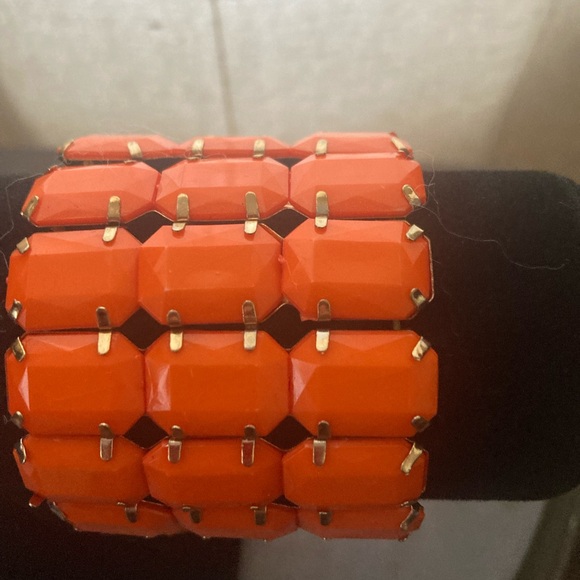 Vintage Orange elastic bracelet - Picture 2 of 3